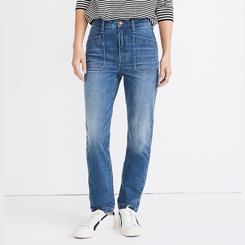 Madewell Classic Straight Jeans Marfield Wash Size 25